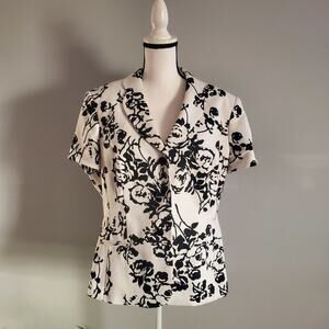 John Meyer Floral Pencil Skirt Suit 16